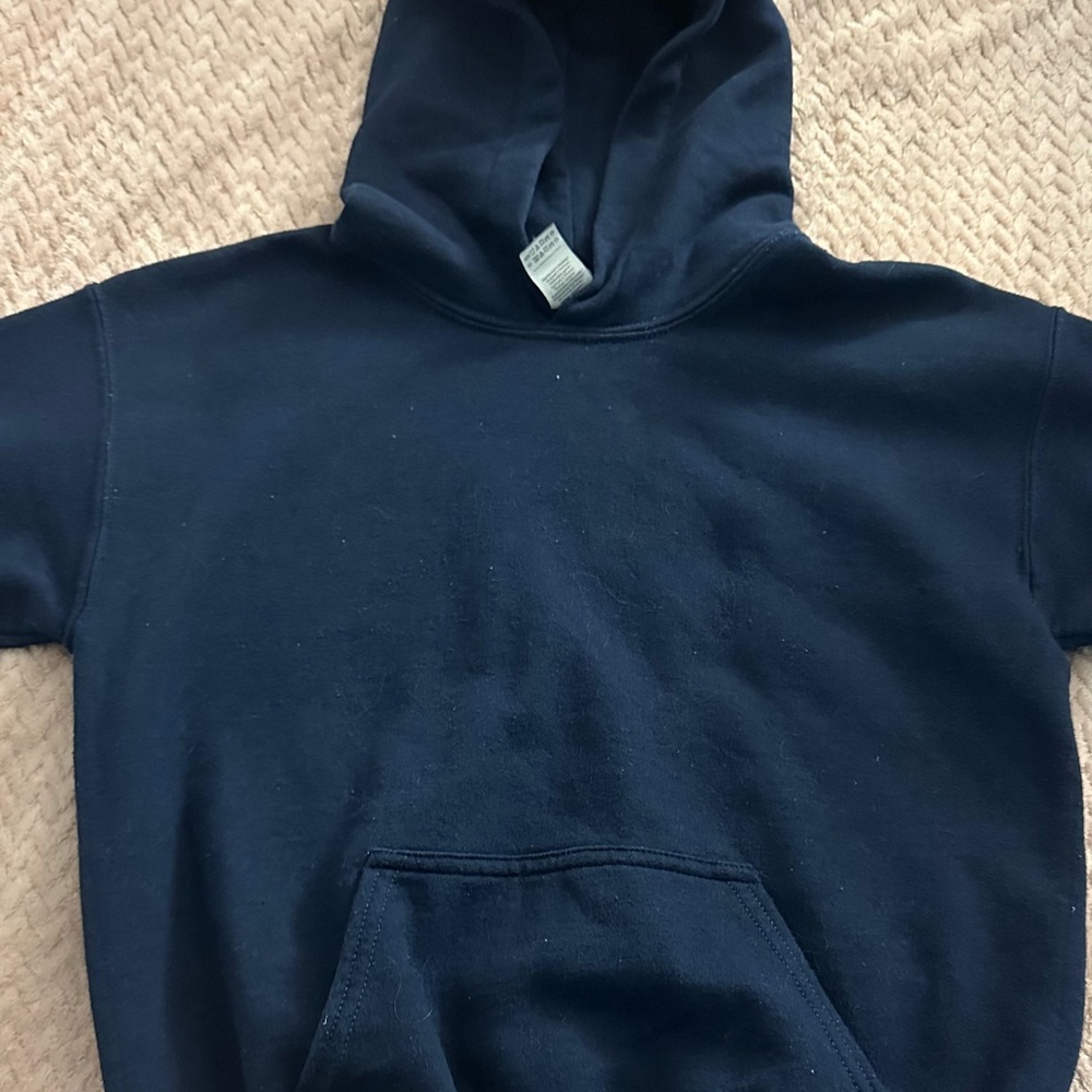 NAVY BLUE HOODIE- YOUTH M